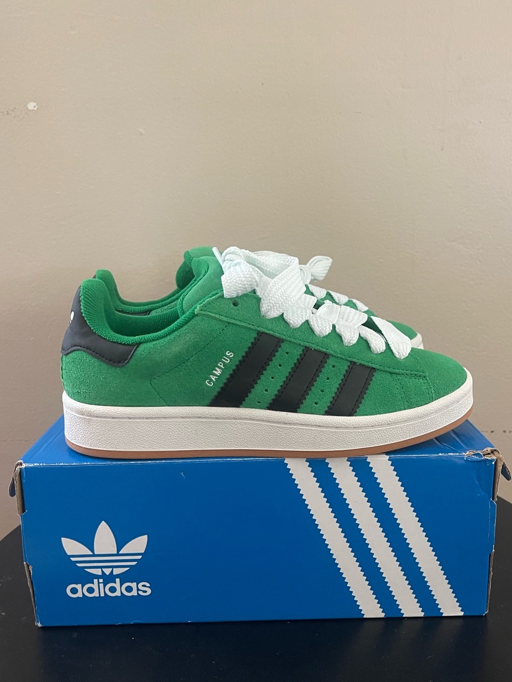 adidas Campus Green Suede Sneakers